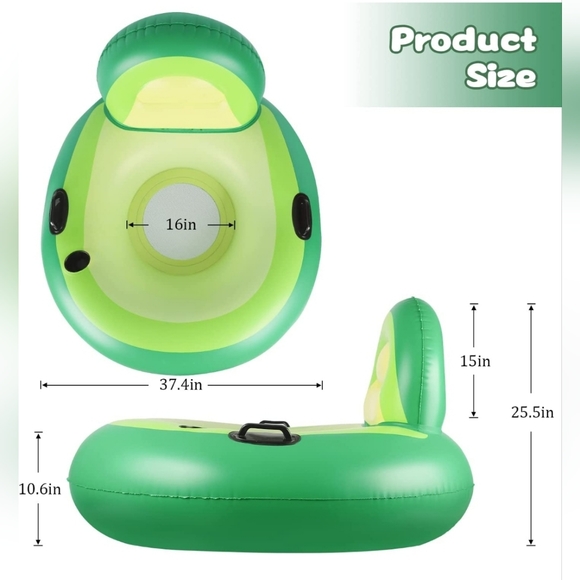 Other Avocado Adult Pool Floats For Pool River Float With Backrest 2